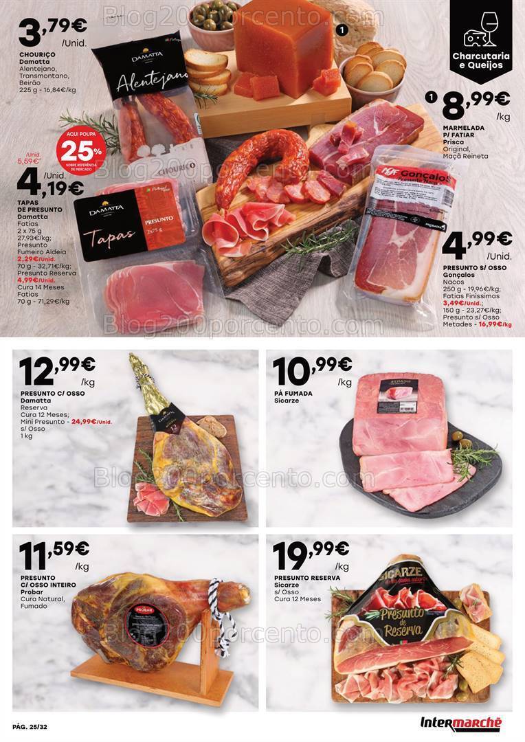 Antevisão Folheto INTERMARCHÉ Feira Queijos Enchidos e Vinhos - 25 janeiro a 14 fevereiro