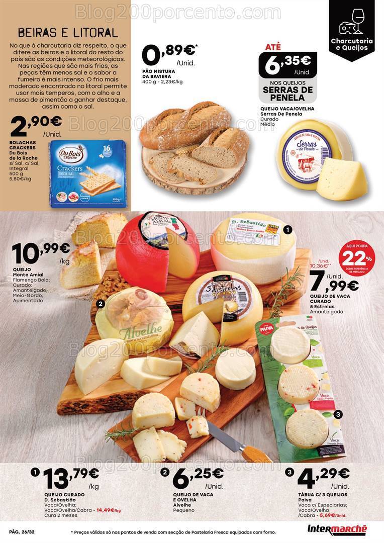 Antevisão Folheto INTERMARCHÉ Feira Queijos Enchidos e Vinhos - 25 janeiro a 14 fevereiro