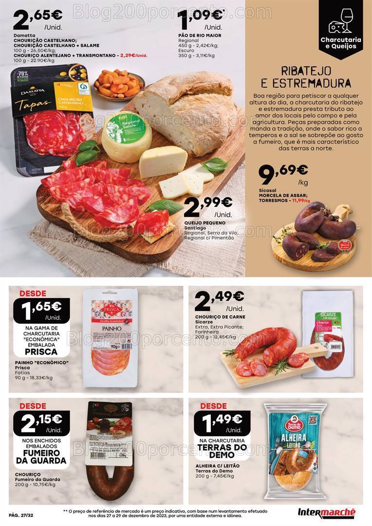 Antevisão Folheto INTERMARCHÉ Feira Queijos Enchidos e Vinhos - 25 janeiro a 14 fevereiro