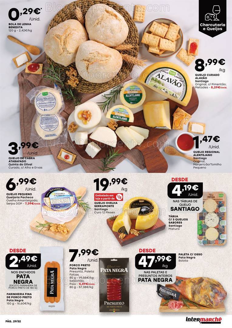 Antevisão Folheto INTERMARCHÉ Feira Queijos Enchidos e Vinhos - 25 janeiro a 14 fevereiro