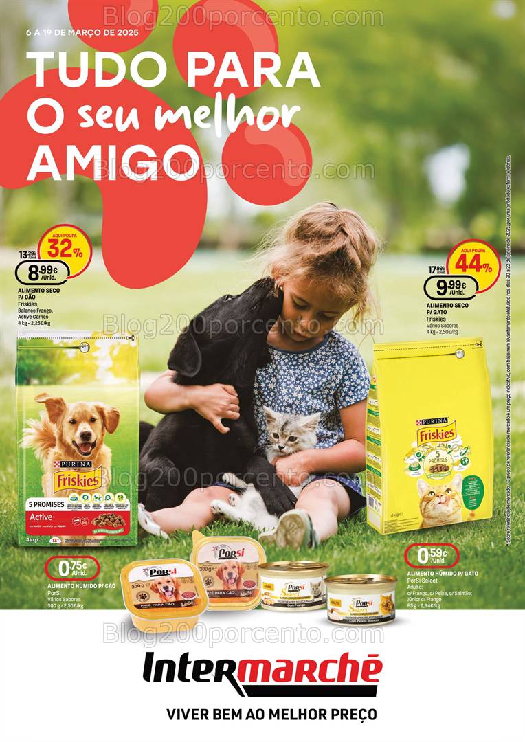 Antevisão Folheto INTERMARCHÉ Especial Pets Promoções de 6 a 19 março