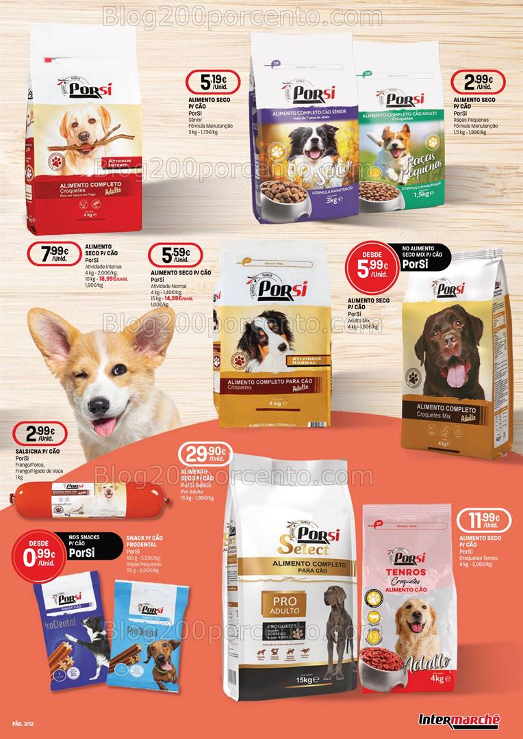 Antevisão Folheto INTERMARCHÉ Especial Pets Promoções de 6 a 19 março