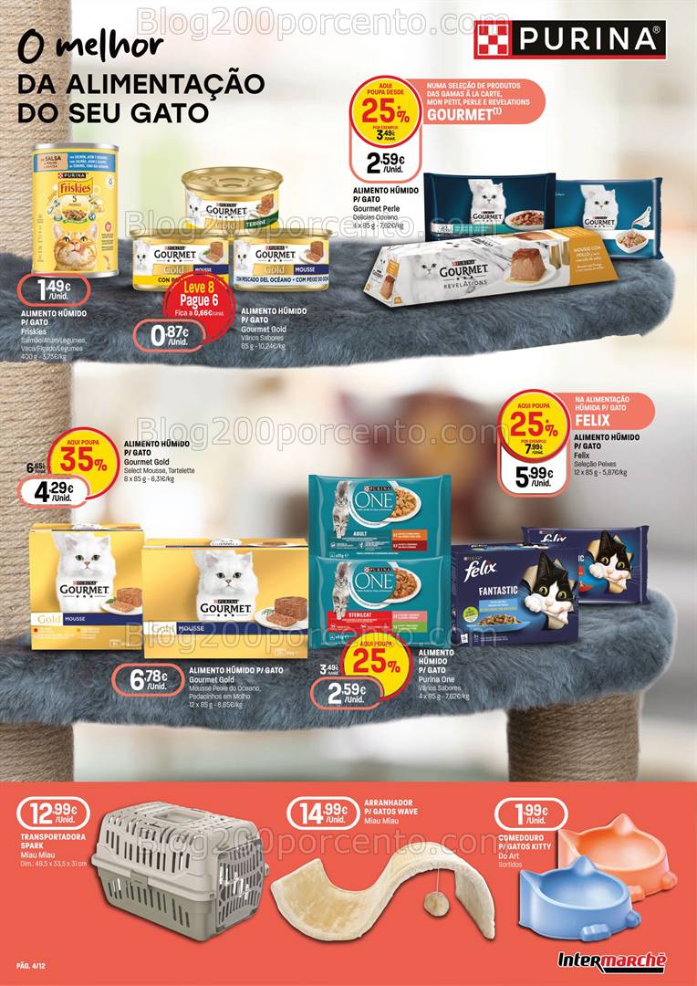 Antevisão Folheto INTERMARCHÉ Especial Pets Promoções de 6 a 19 março