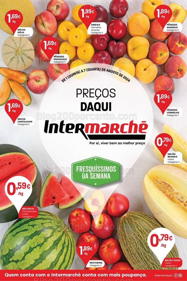 Antevisão Folheto INTERMARCHÉ Super Promoções de 1 a 7 agosto