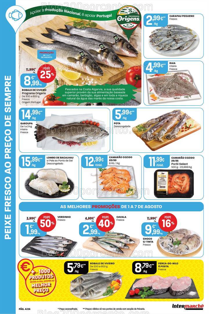 Antevisão Folheto INTERMARCHÉ Super Promoções de 1 a 7 agosto