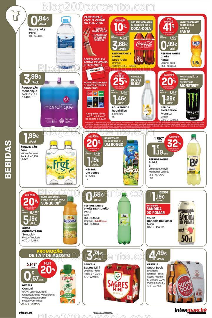 Antevisão Folheto INTERMARCHÉ Super Promoções de 1 a 7 agosto