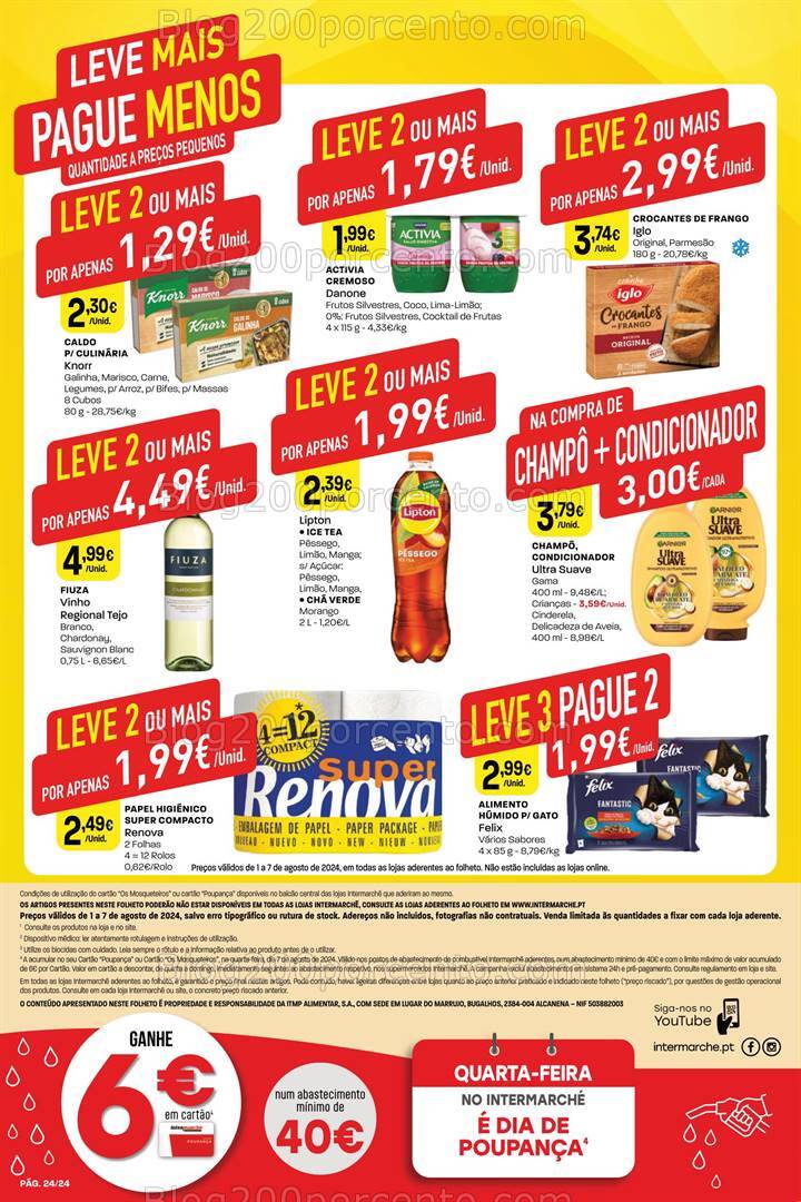 Antevisão Folheto INTERMARCHÉ Super Promoções de 1 a 7 agosto