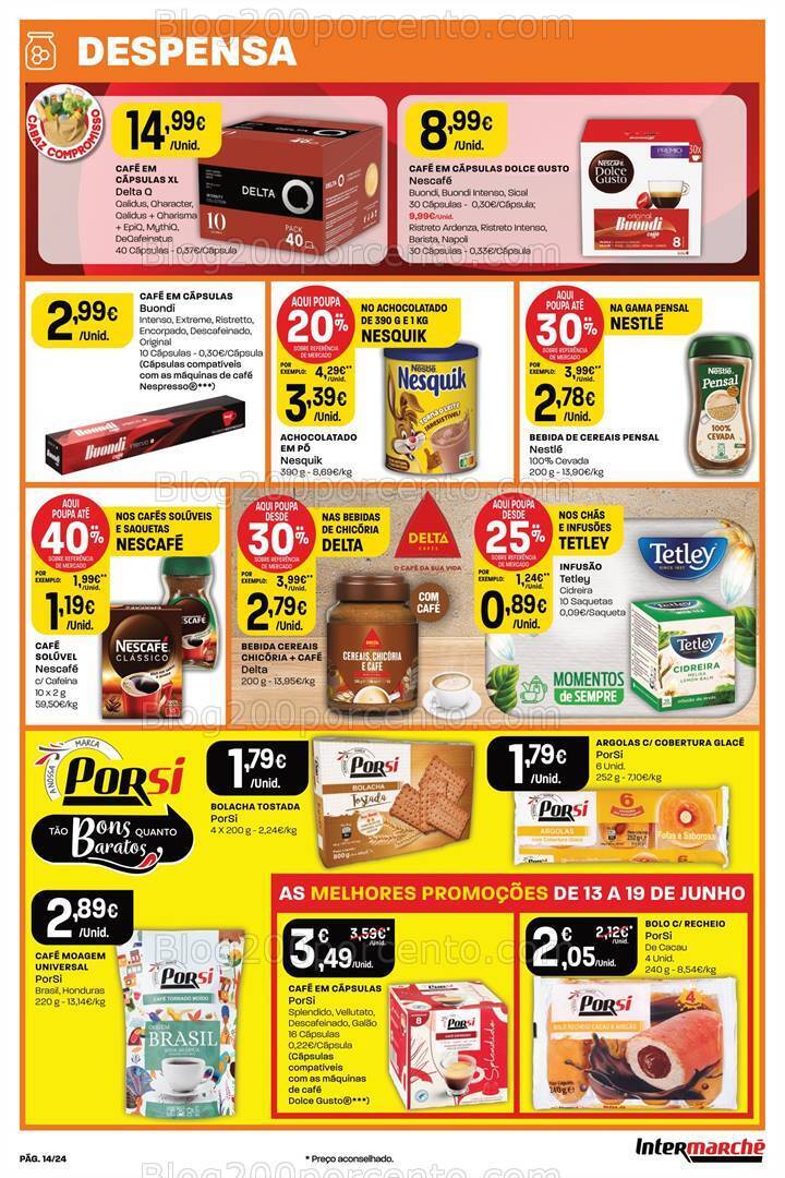 Antevisão Folheto INTERMARCHÉ Promoções de 13 a 19 junho