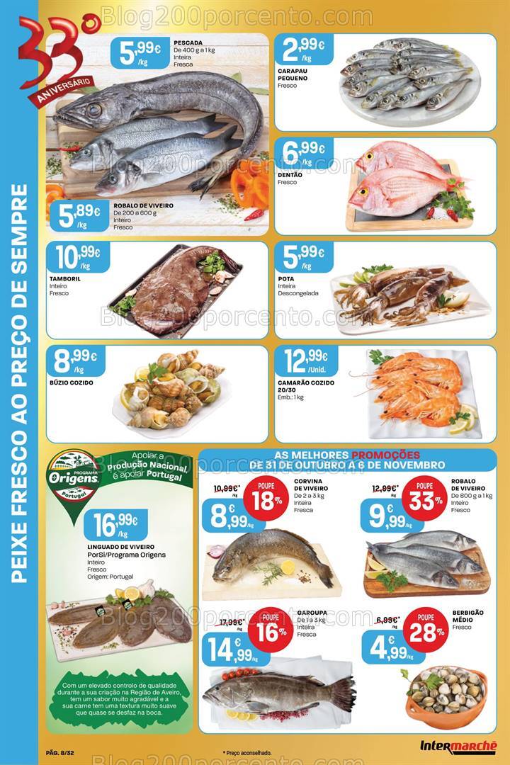 Antevisão Folheto INTERMARCHÉ Super Promoções de 31 outubro a 6 novembro