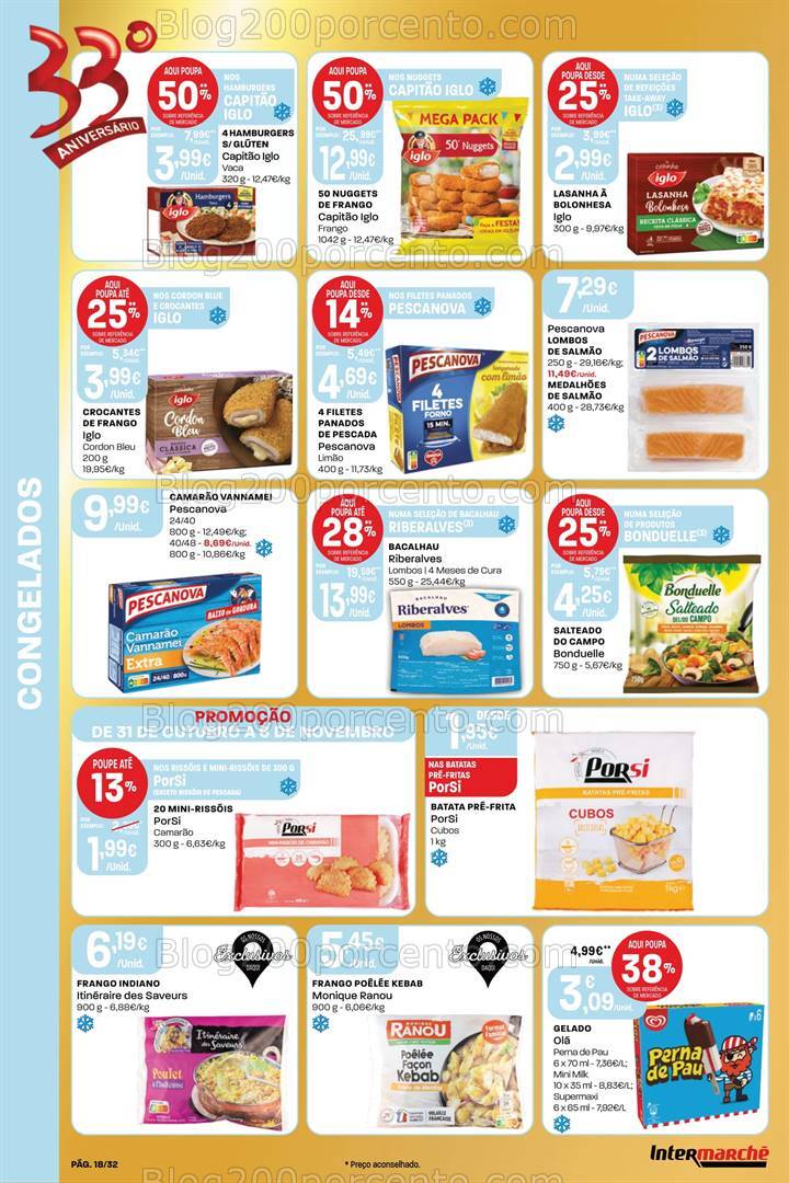 Antevisão Folheto INTERMARCHÉ Super Promoções de 31 outubro a 6 novembro