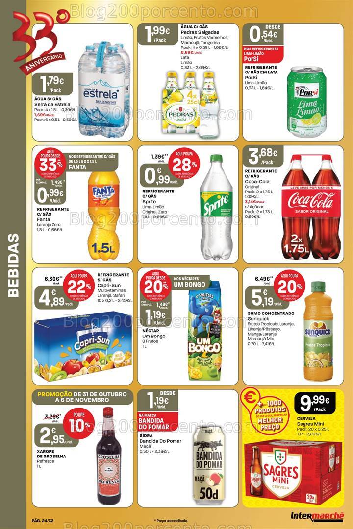Antevisão Folheto INTERMARCHÉ Super Promoções de 31 outubro a 6 novembro