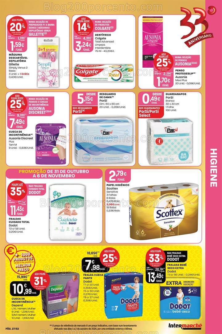Antevisão Folheto INTERMARCHÉ Super Promoções de 31 outubro a 6 novembro