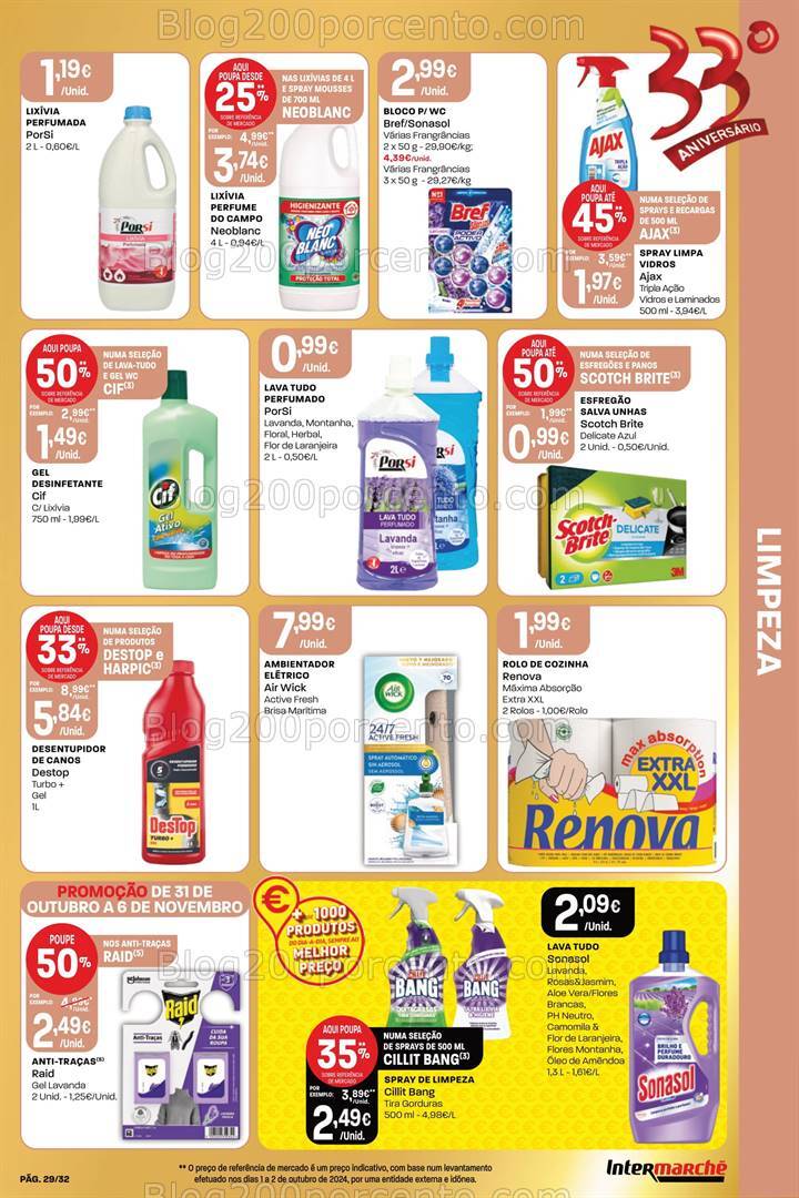 Antevisão Folheto INTERMARCHÉ Super Promoções de 31 outubro a 6 novembro