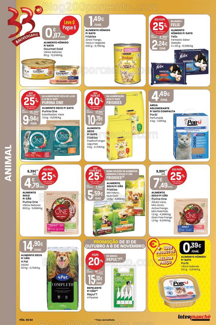 Antevisão Folheto INTERMARCHÉ Super Promoções de 31 outubro a 6 novembro