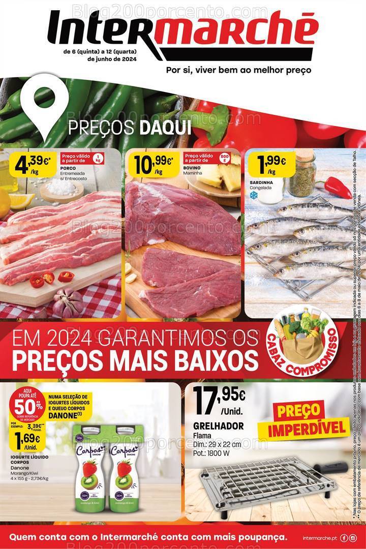 Antevisão Folheto INTERMARCHÉ Promoções de 6 a 12 junho