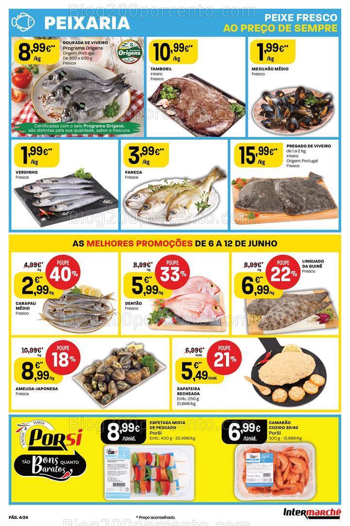 Antevisão Folheto INTERMARCHÉ Promoções de 6 a 12 junho