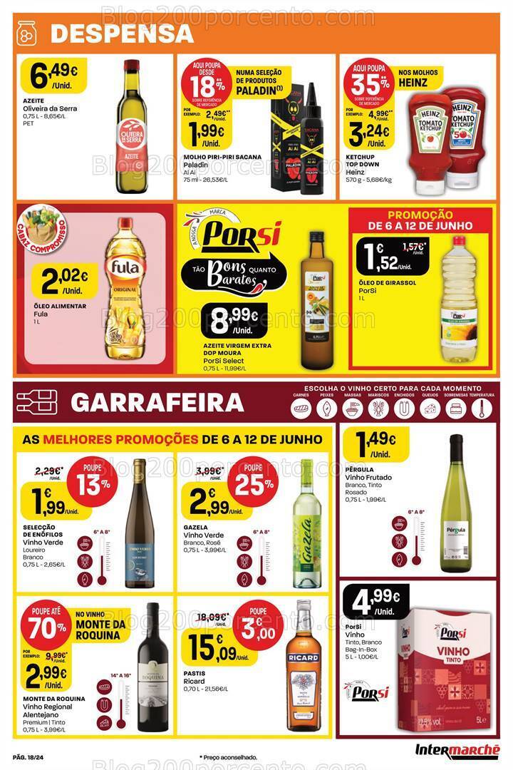 Antevisão Folheto INTERMARCHÉ Promoções de 6 a 12 junho