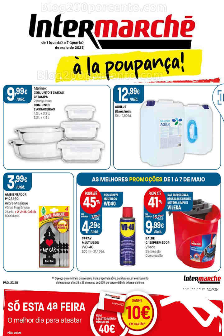 Antevisão Folheto INTERMARCHÉ Bazar Promoções de 1 maio a 7 maio