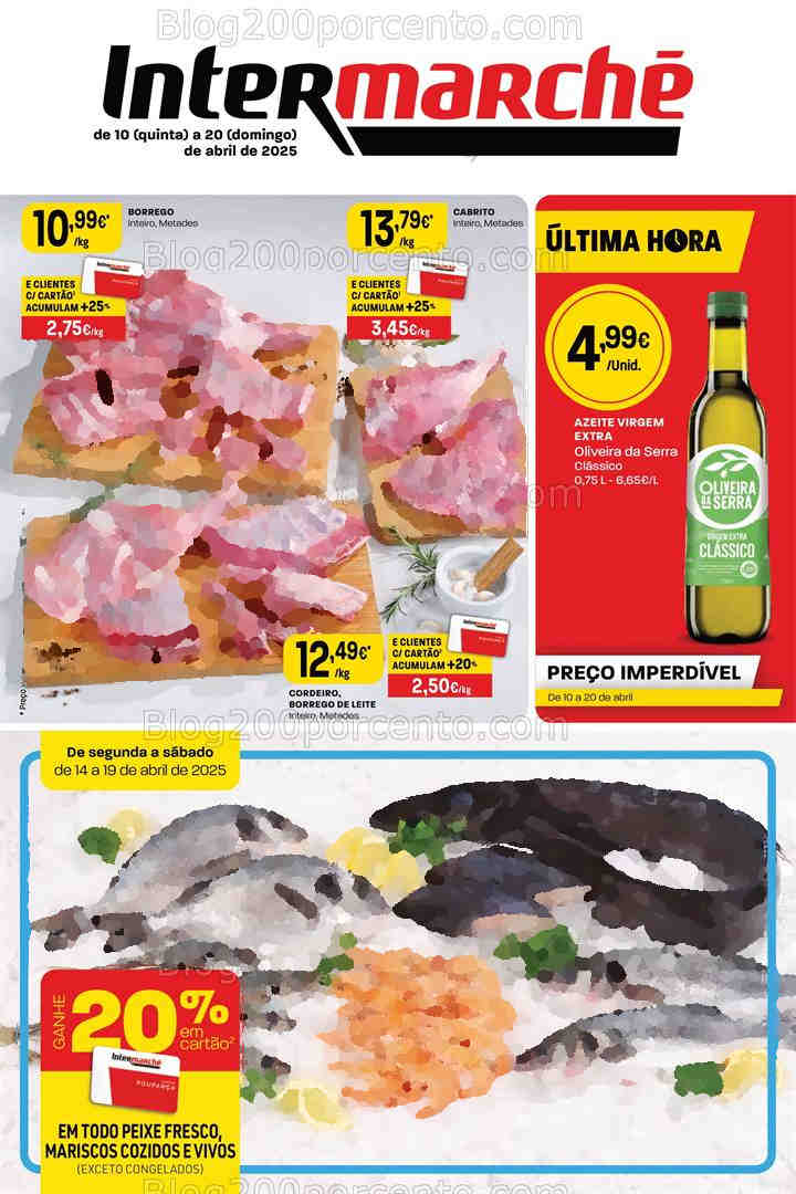 Antevisão Folheto INTERMARCHÉ Contact Promoções de 10 a 20 abril