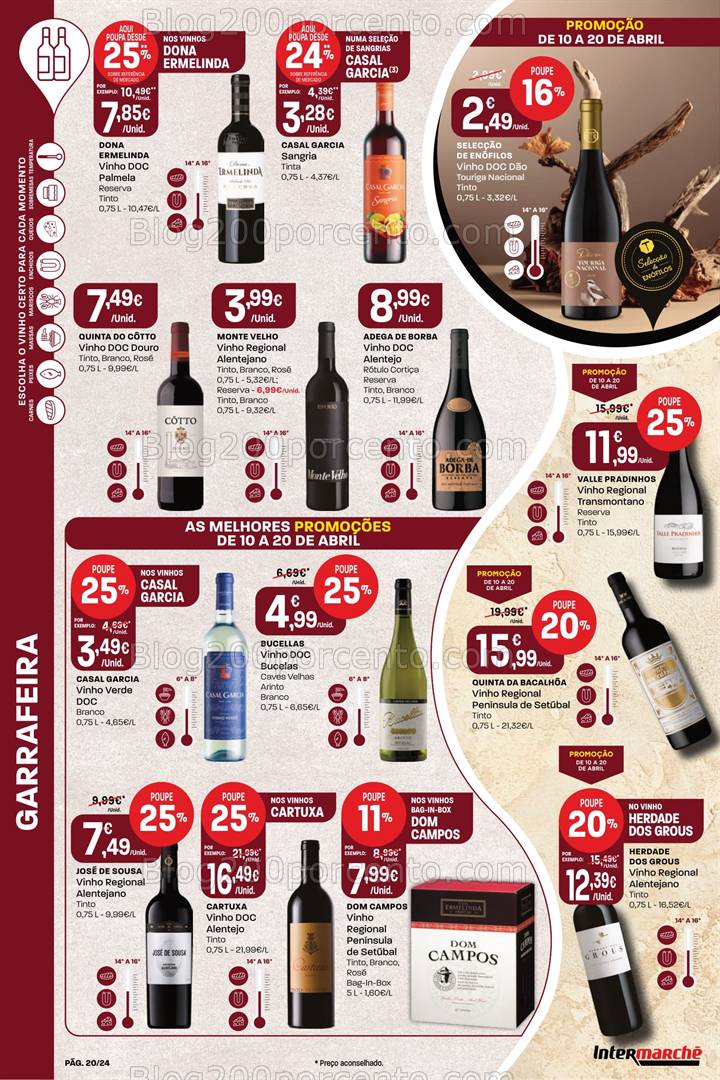 Antevisão Folheto INTERMARCHÉ Contact Promoções de 10 a 20 abril