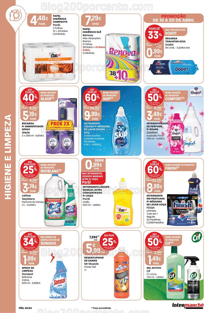 Antevisão Folheto INTERMARCHÉ Contact Promoções de 10 a 20 abril
