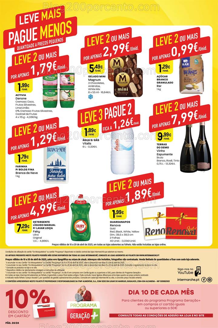 Antevisão Folheto INTERMARCHÉ Contact Promoções de 10 a 20 abril