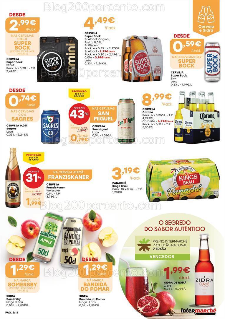 Antevisão Folheto INTERMARCHÉ Festas de Verão Promoções de 6 a 19 junho