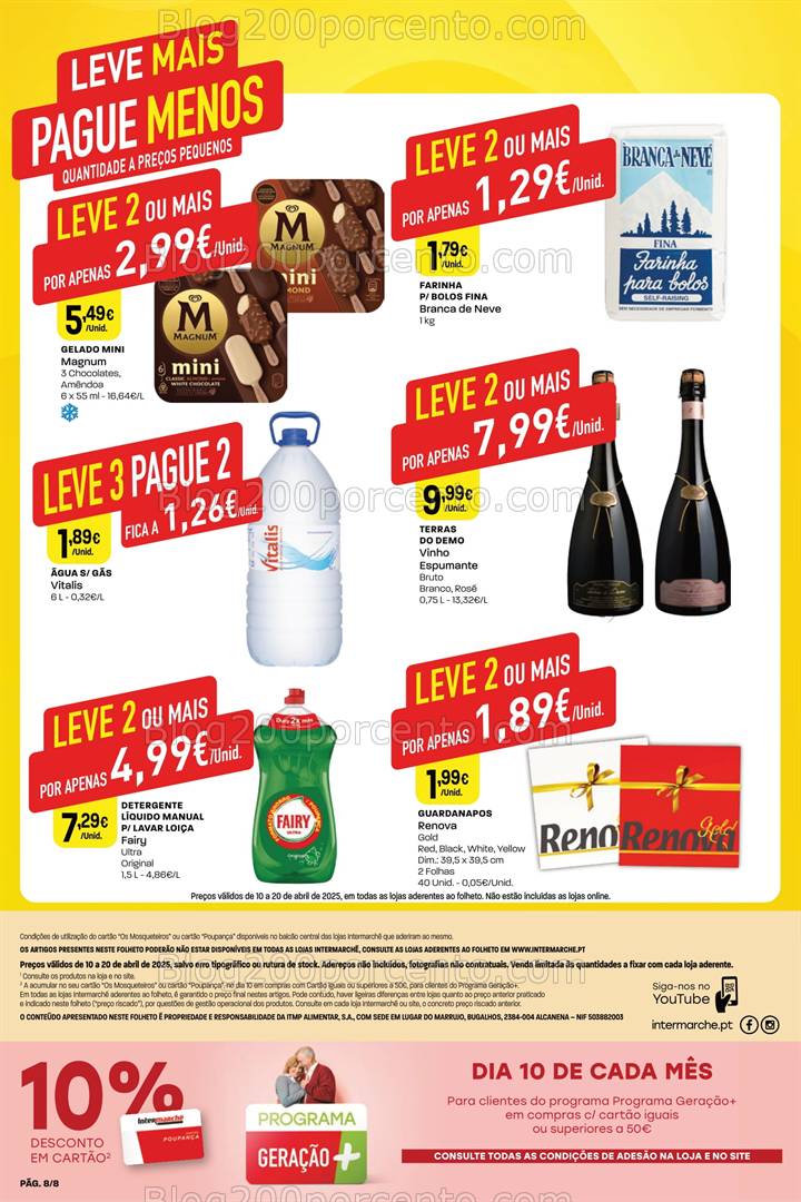 Antevisão Folheto INTERMARCHÉ Mini Promoções de 10 a 20 abril