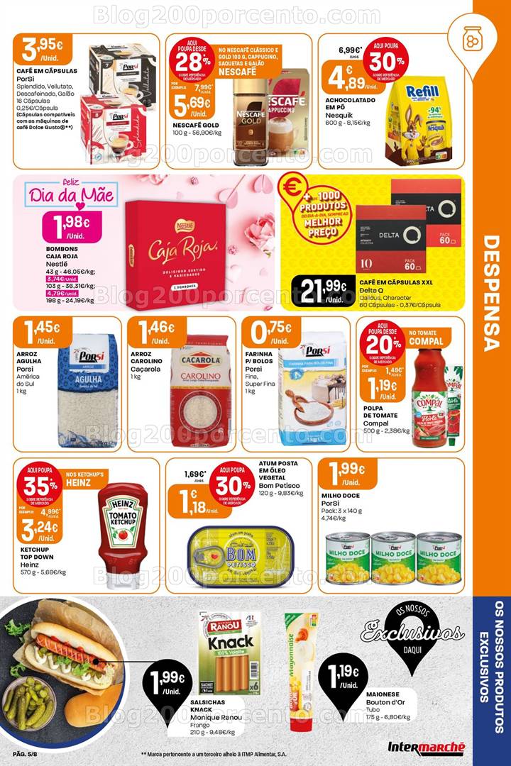 Antevisão Folheto INTERMARCHÉ Promoções de 1 maio a 7 maio