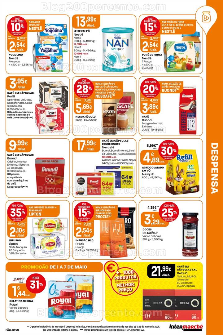 Antevisão Folheto INTERMARCHÉ Super Promoções de 1 maio a 7 maio