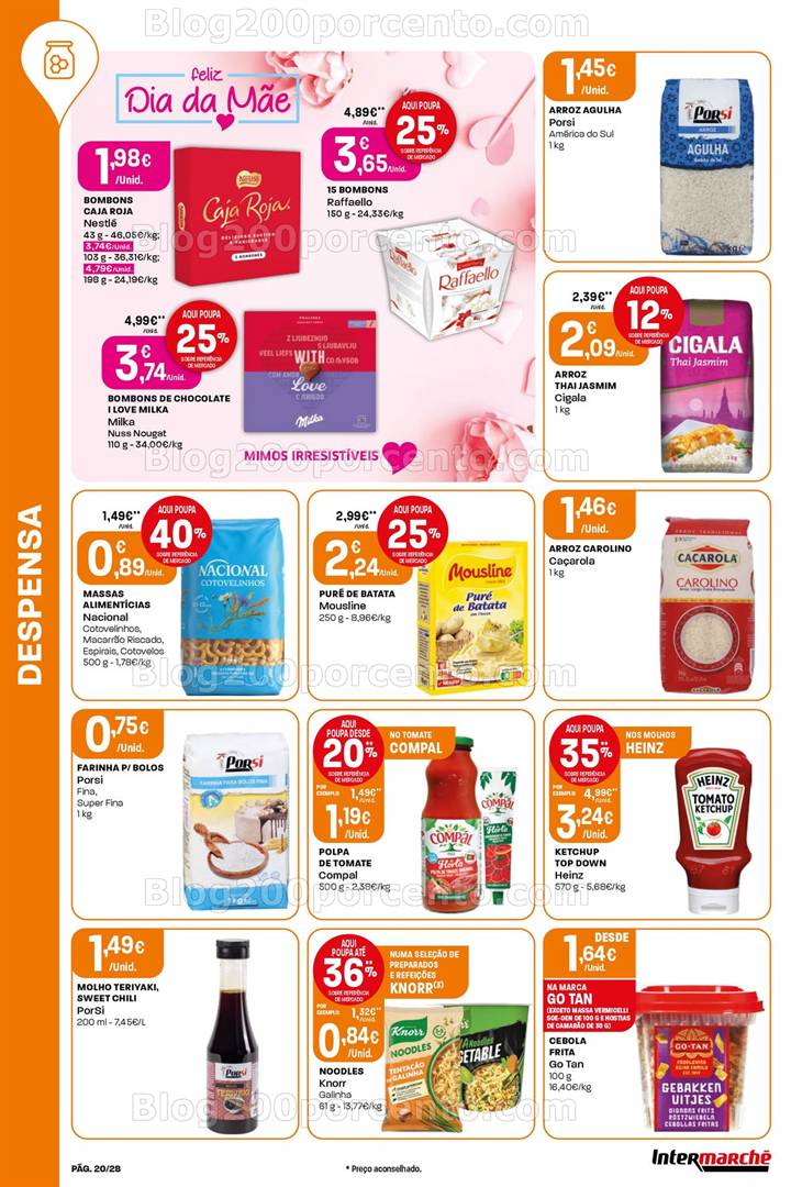 Antevisão Folheto INTERMARCHÉ Super Promoções de 1 maio a 7 maio