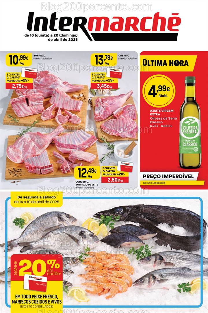 Antevisão Folheto INTERMARCHÉ Super Promoções de 10 a 20 abril
