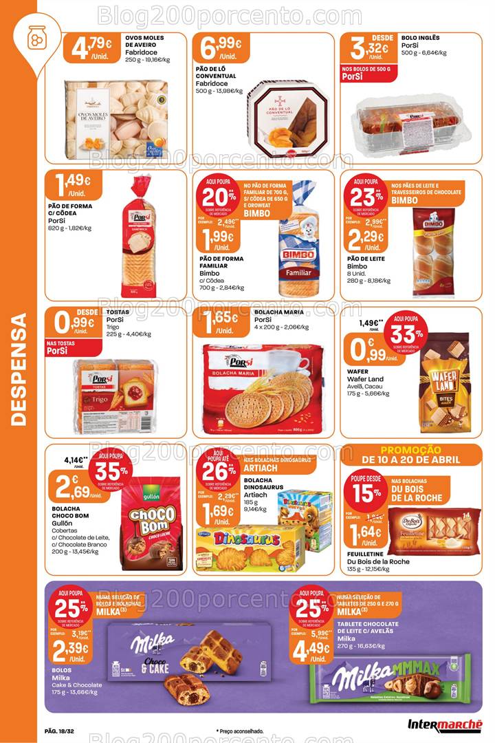 Antevisão Folheto INTERMARCHÉ Super Promoções de 10 a 20 abril