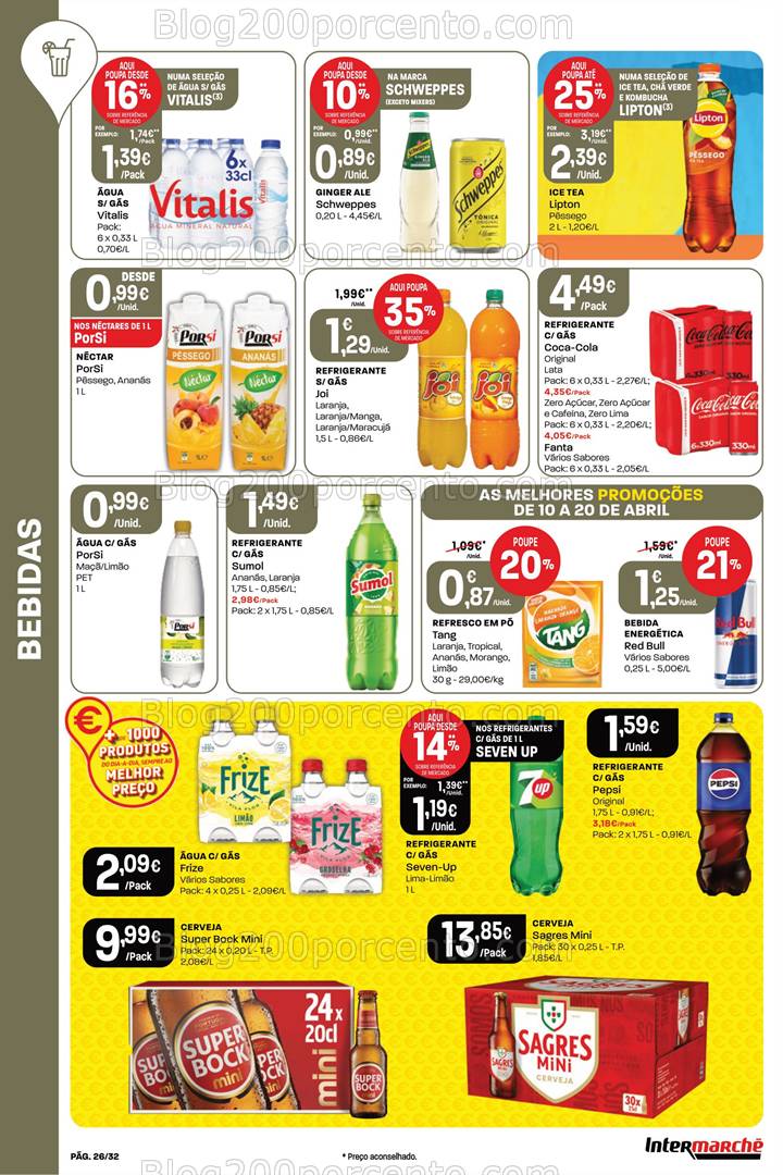 Antevisão Folheto INTERMARCHÉ Super Promoções de 10 a 20 abril