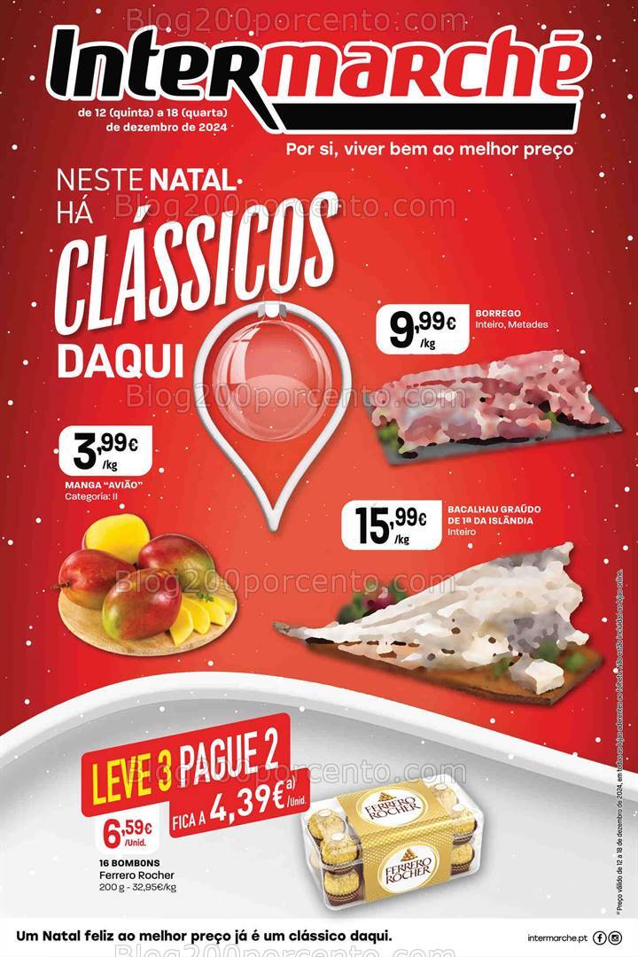 Antevisão Folheto INTERMARCHÉ Super Promoções de 12 a 18 dezembro