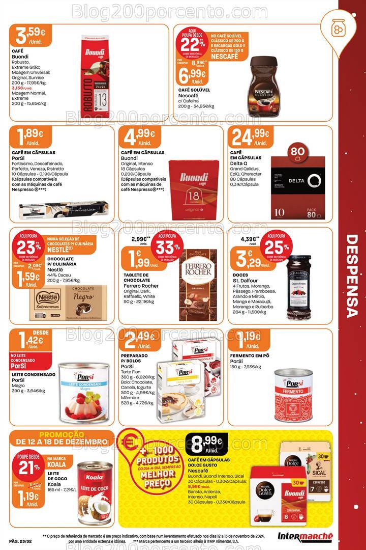 Antevisão Folheto INTERMARCHÉ Super Promoções de 12 a 18 dezembro