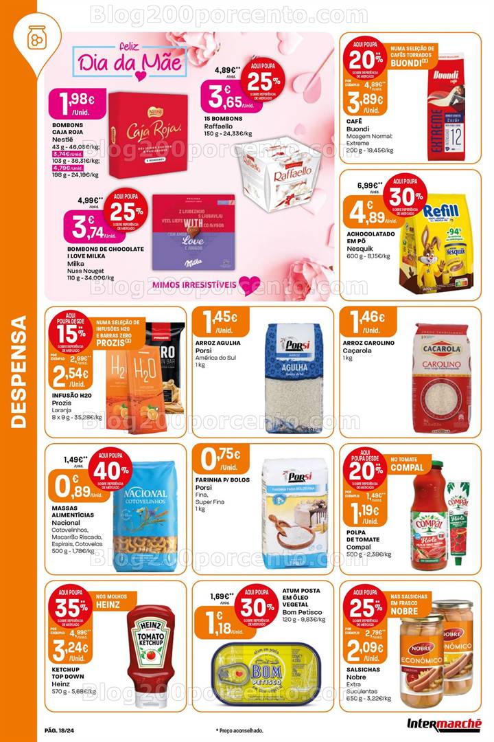 Antevisão Folheto INTERMARCHÉ Super Promoções de 1 maio a 7 maio