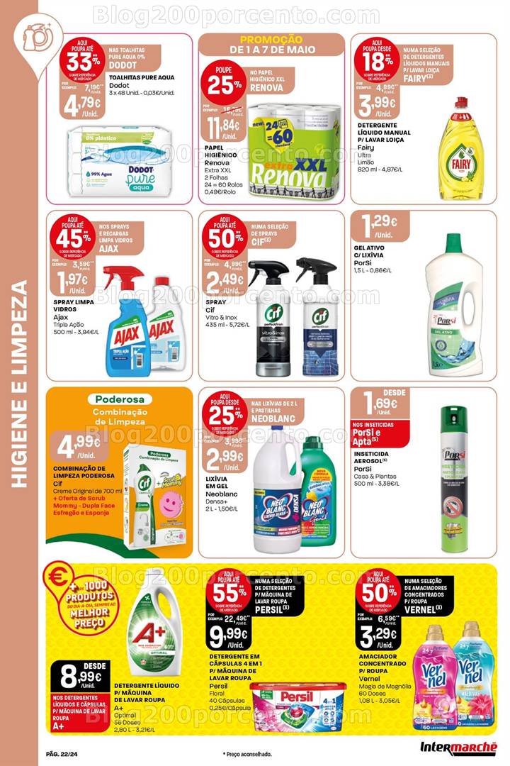 Antevisão Folheto INTERMARCHÉ Super Promoções de 1 maio a 7 maio