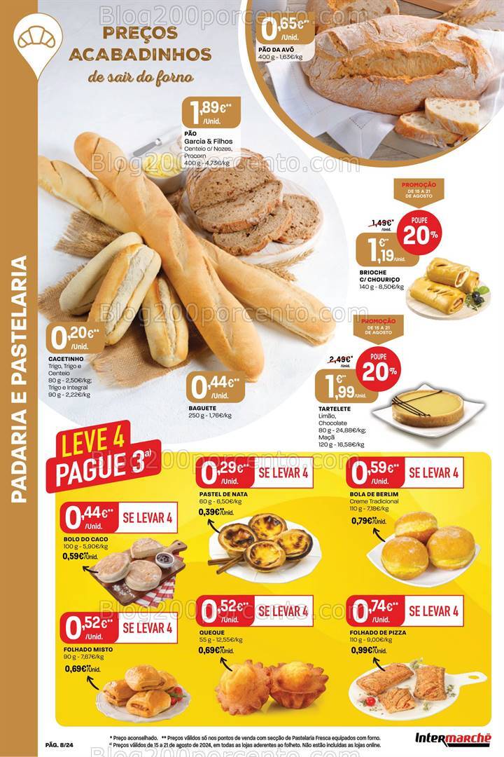 Antevisão Folheto INTERMARCHÉ Promoções de 15 a 21 agosto