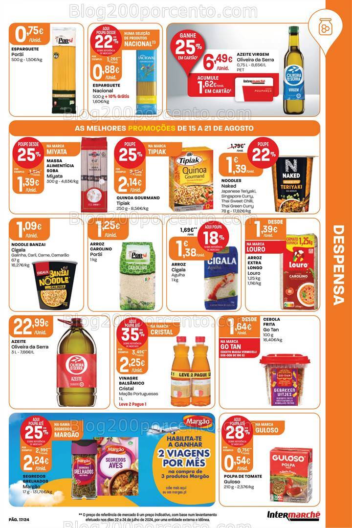Antevisão Folheto INTERMARCHÉ Promoções de 15 a 21 agosto