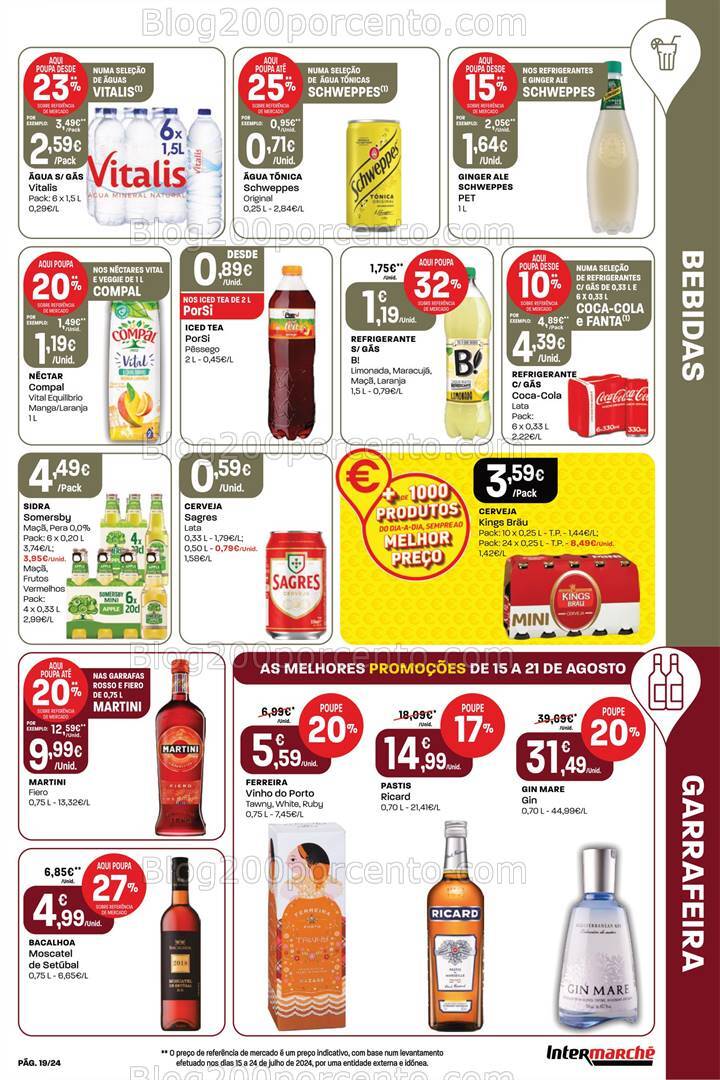 Antevisão Folheto INTERMARCHÉ Promoções de 15 a 21 agosto