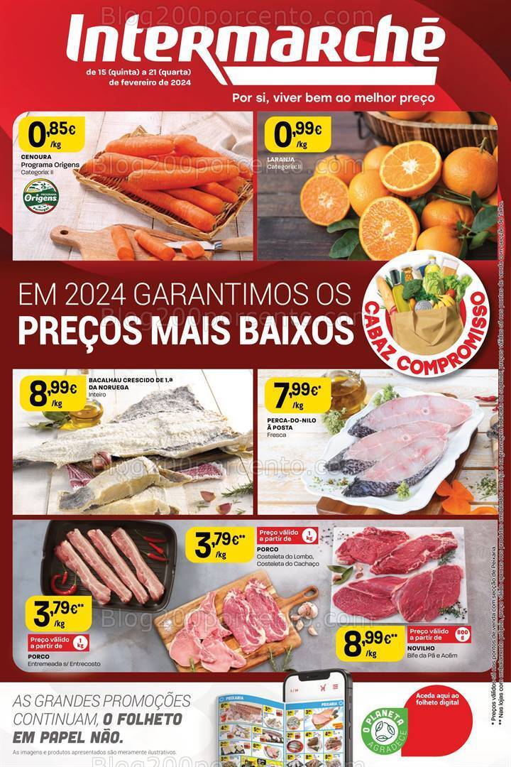 Antevisão Folheto INTERMARCHÉ Promoções de 15 a 21 fevereiro