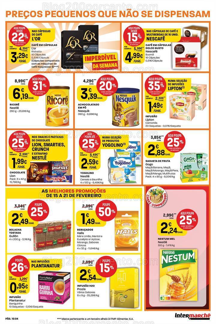 Antevisão Folheto INTERMARCHÉ Promoções de 15 a 21 fevereiro