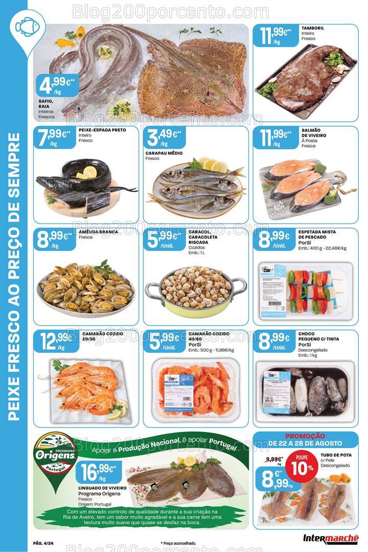 Antevisão Folheto INTERMARCHÉ Promoções de 22 a 28 agosto