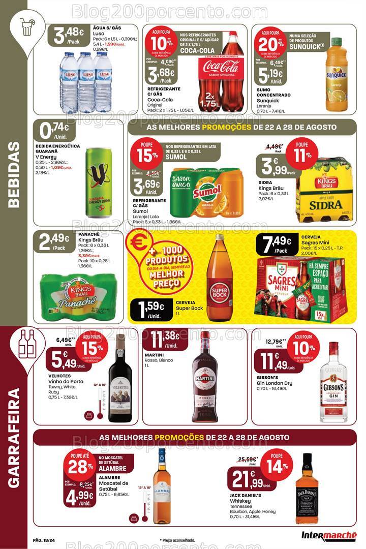 Antevisão Folheto INTERMARCHÉ Promoções de 22 a 28 agosto