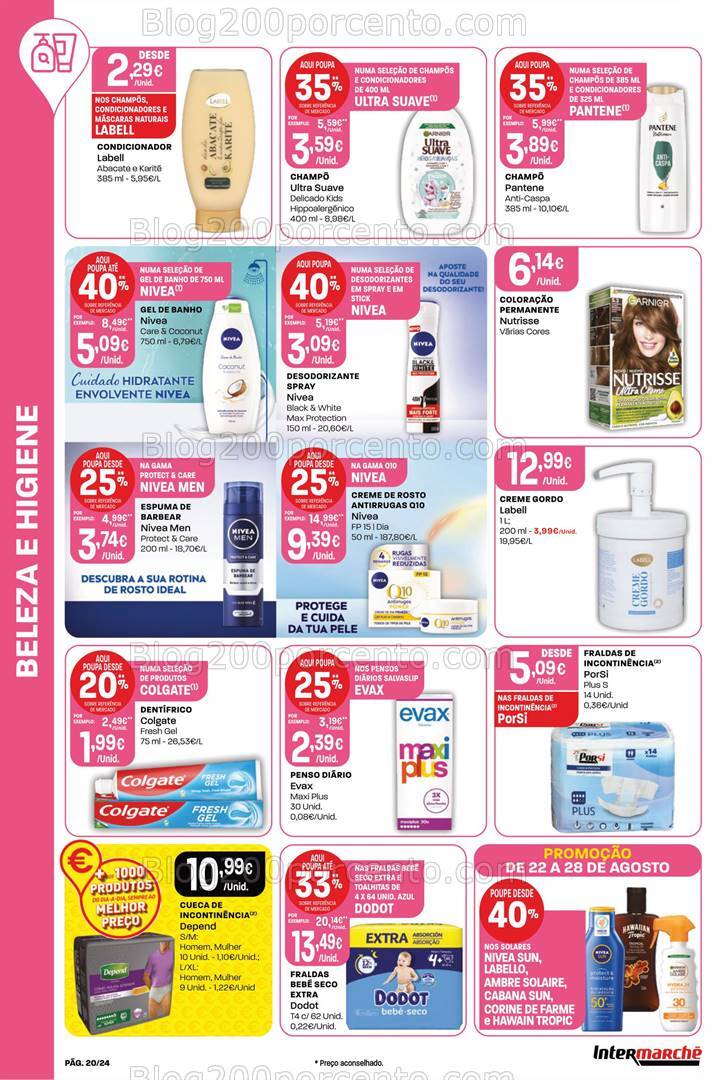 Antevisão Folheto INTERMARCHÉ Promoções de 22 a 28 agosto