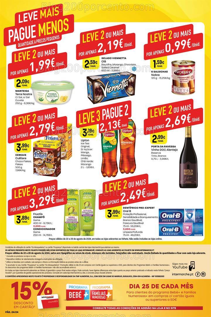 Antevisão Folheto INTERMARCHÉ Promoções de 22 a 28 agosto