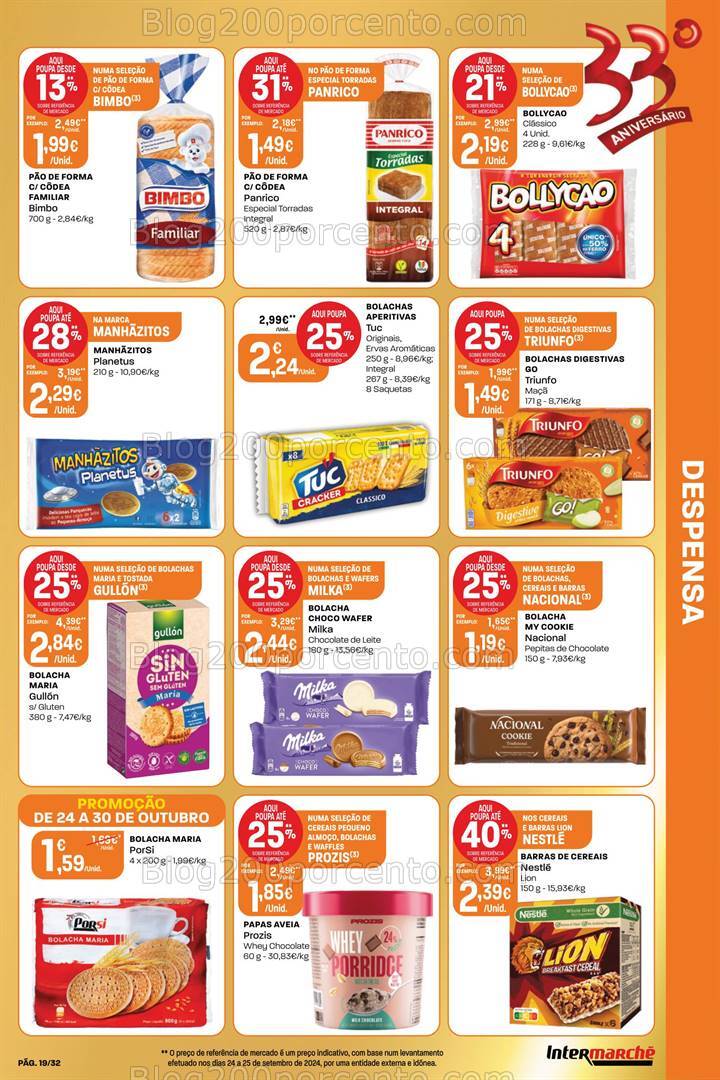 Antevisão Folheto INTERMARCHÉ Aniversário Promoções de 24 a 30 outubro