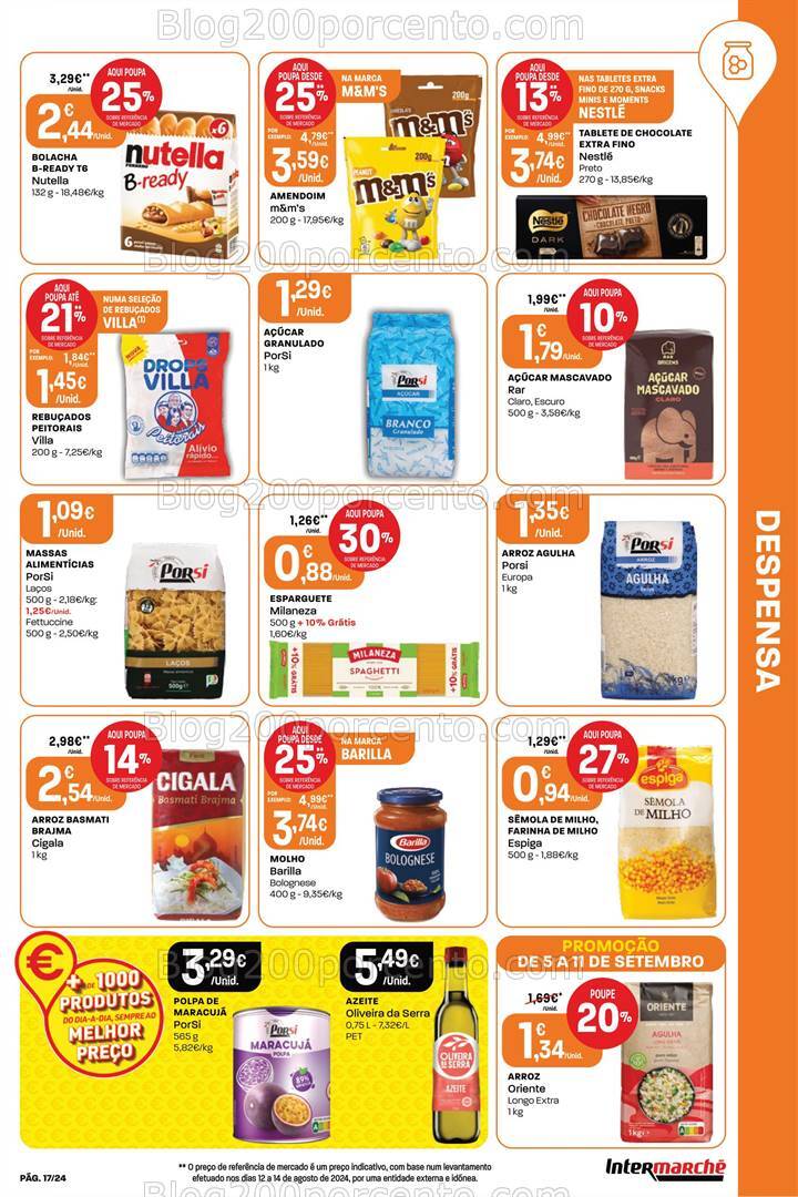 Antevisão Folheto INTERMARCHÉ Promoções de 5 a 11 setembro