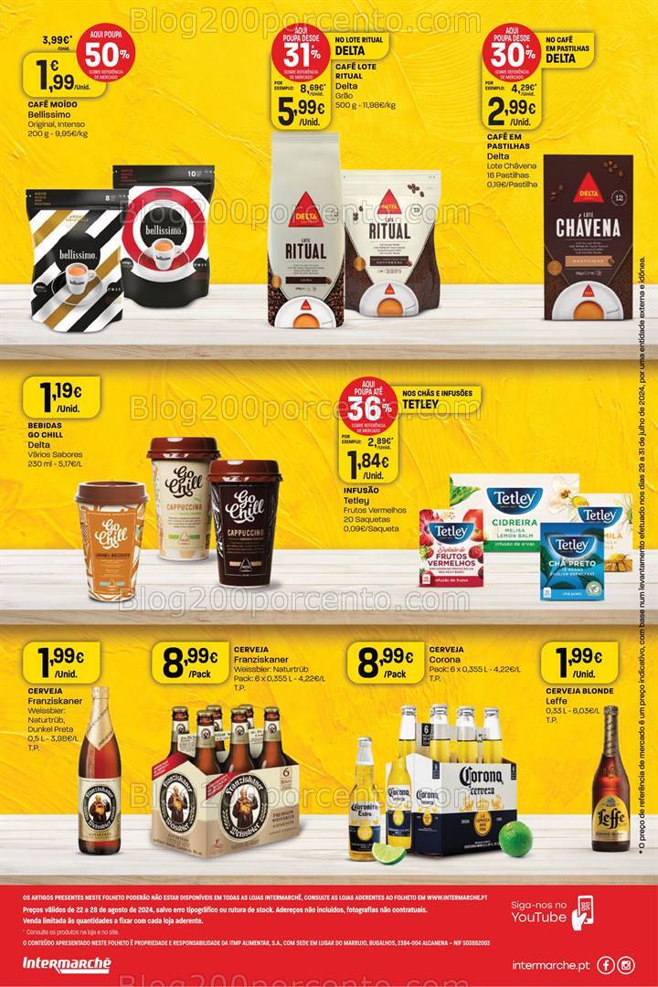Antevisão Folheto INTERMARCHÉ Extra Promoções de 22 a 28 agosto